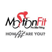 A logo of motion fit pro bike fitting